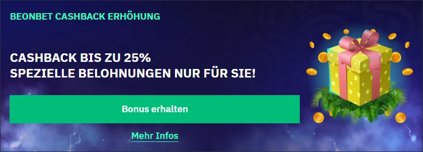 Cashback-Aktion im BeonBet Casino